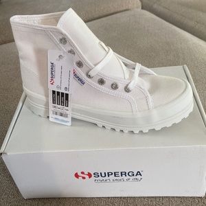 Superga white high tops